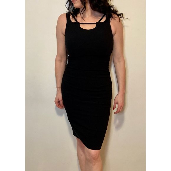 Pinup Bodycon Black Pencil Dress - Picture 1 of 5